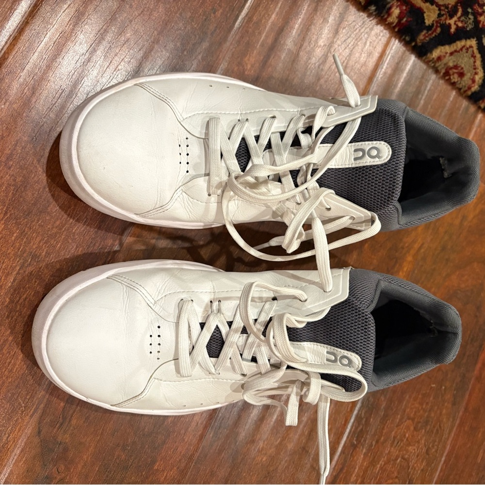 On Running White and Gray Sneakers